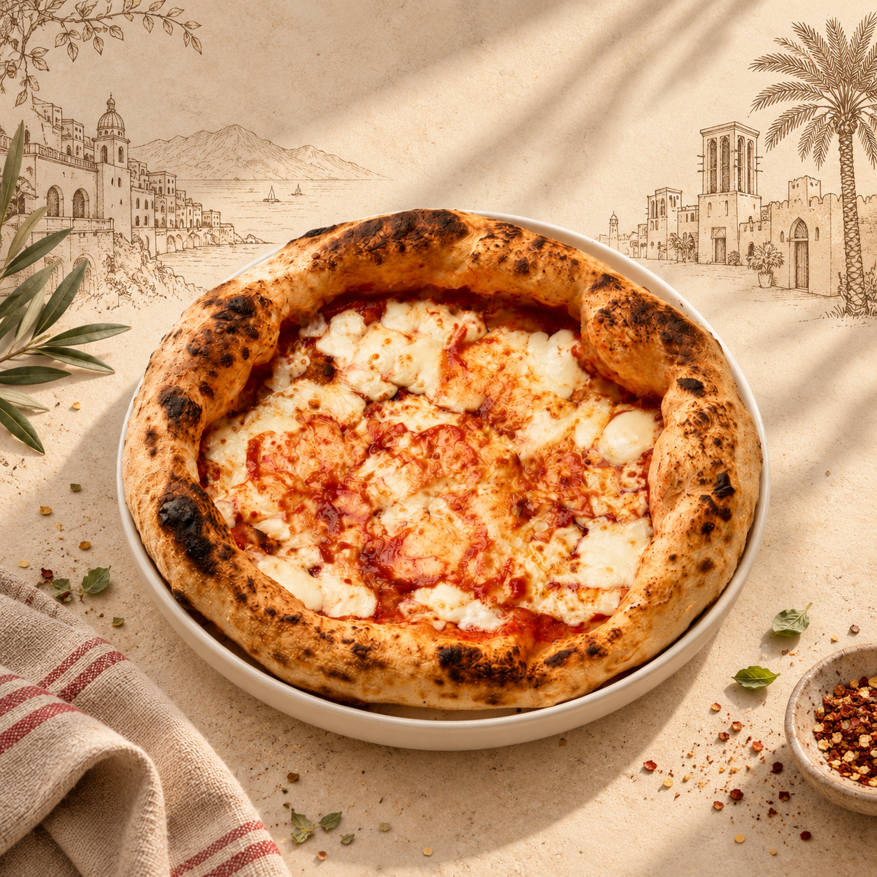 بيتزا مارجريتا HOT CROSTA